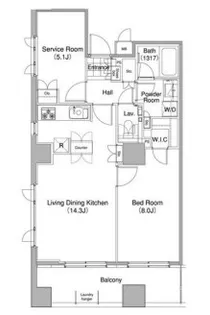 コンフォリア東池袋WEST【9階】の間取り