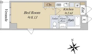 ウイング東大井I【3階】の間取り