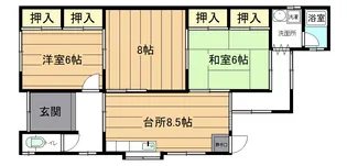 三重県津市津興【一戸建】の間取り