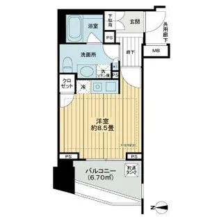 シティハウス代々木【3階】の間取り