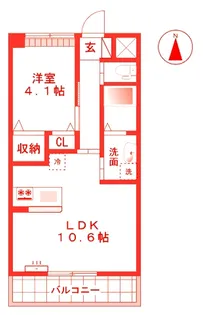 ツヴェルフ湘南【2階】の間取り