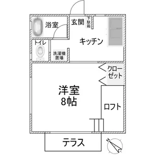 神奈川県秦野市鶴巻南2【アパート】の間取り