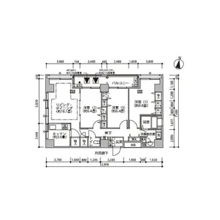 東雲キャナルコートCODAN18号棟【8階】の間取り