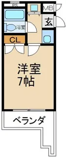 リベラルマンション【4階】の間取り