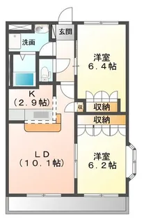 ハイムフローラ【1階】の間取り
