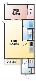 熊本県宇土市本町6【アパート】の間取り