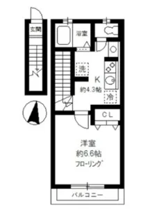 ラフュージュ北千束【2階】の間取り