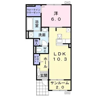 フロンティア TH I【1階】の間取り