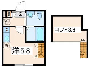 ラベルヴィー弘明寺【1階】の間取り