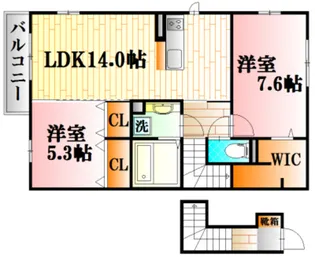 Katic瑞穂【2階】の間取り