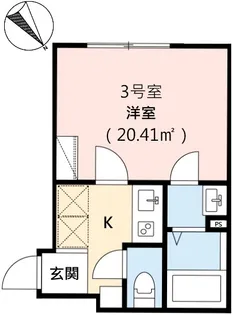 Crecia薬円台【1階】の間取り
