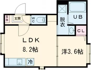 TERRAS Kasai【1階】の間取り