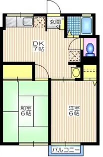 シティハイム ブラドリー2【1階】の間取り