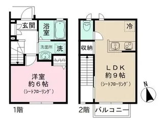 ファビュラス市川 B棟の間取り