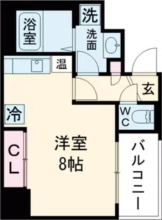 アスヴェル神戸元町II【4階】の間取り