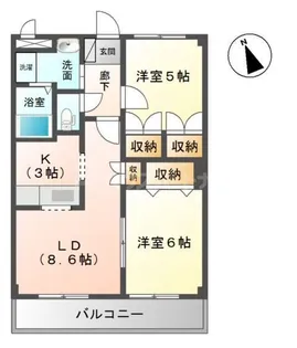 シャイニングin青葉II【2階】の間取り