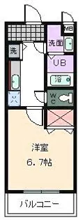 大阪府大東市寺川3【マンション】の間取り