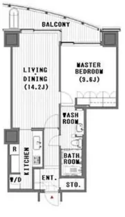 愛宕グリーンヒルズフォレストタワー【25階】の間取り
