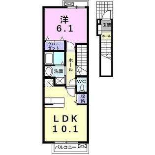 コルソプレッソ【2階】の間取り