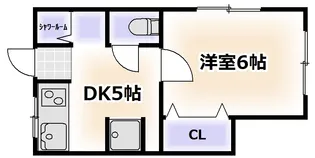 五條ハイツ【3階】の間取り