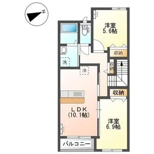 オッティモ テラッツォ【2階】の間取り