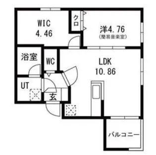 エス・フィールド奏【2階】の間取り