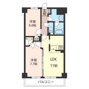 ファミネス 久が原【5階】の間取り