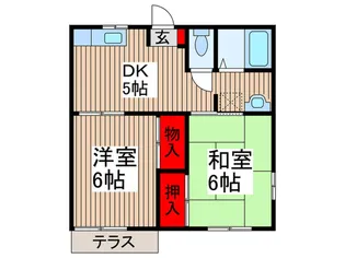 ポエム【1階】の間取り