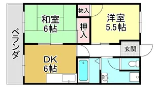 レイク・ウエストHana【2階】の間取り