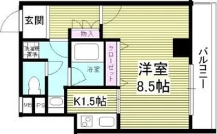 ライツェント石島【4階】の間取り