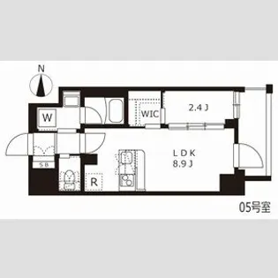 ハーモニーレジデンス名古屋イースト【3階】の間取り