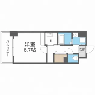 グレイス竹下【3階】の間取り