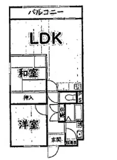 クリーンピア西飾磨【5階】の間取り
