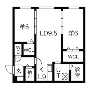 ペシェ東札幌【3階】の間取り