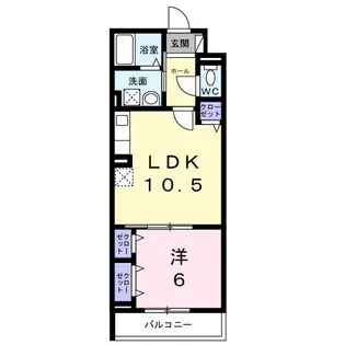 神崎町アパート(028236601)【3階】の間取り