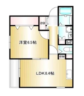 ジュネス阪南【1階】の間取り