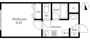 Aria Ebis【3階】の間取り