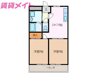 YK伊倉II【2階】の間取り