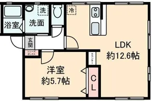 シティハイム アーバンヒル【2階】の間取り
