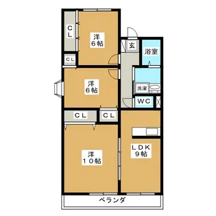 レジデンスジュイエ【3階】の間取り