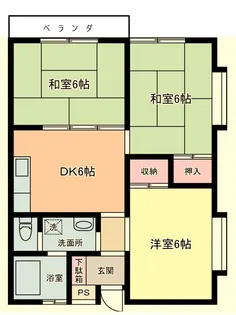 オレンジハイツ【2階】の間取り