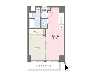 アリオーソフラーゼ【7階】の間取り