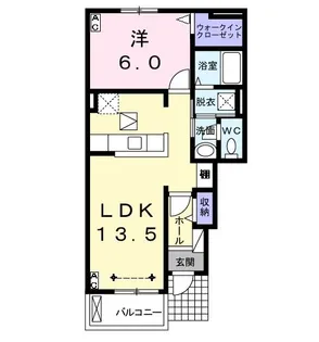 サクラ アベニューI棟【1階】の間取り