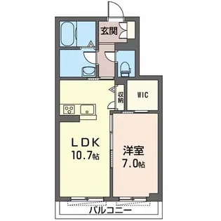 アバンサール【1階】の間取り