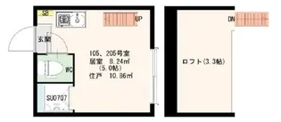 ボア・ソルト高田馬場【1階】の間取り