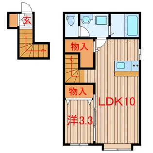 Brick×Buff(ブリックバフ)【2階】の間取り