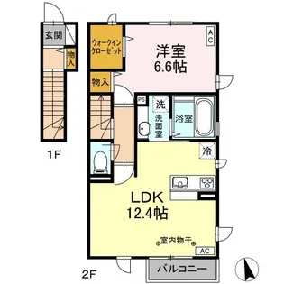サンコート宮沢【2階】の間取り