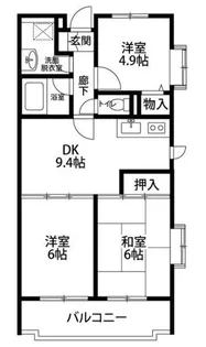 リトルウッズ千代田【3階】の間取り