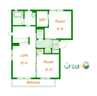 カトレア A【1階】の間取り