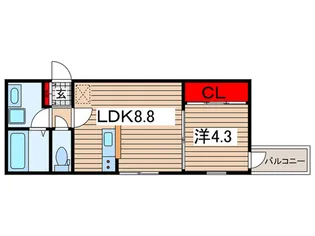 SIMODA大宮土呂【1階】の間取り